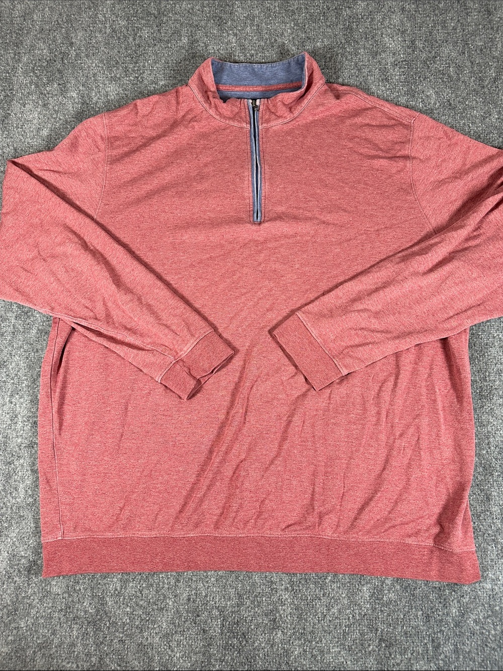 Johnnie-O 1/4 Quarter Zip Sully Sweater Malibu Red Men’s 4XL Tall